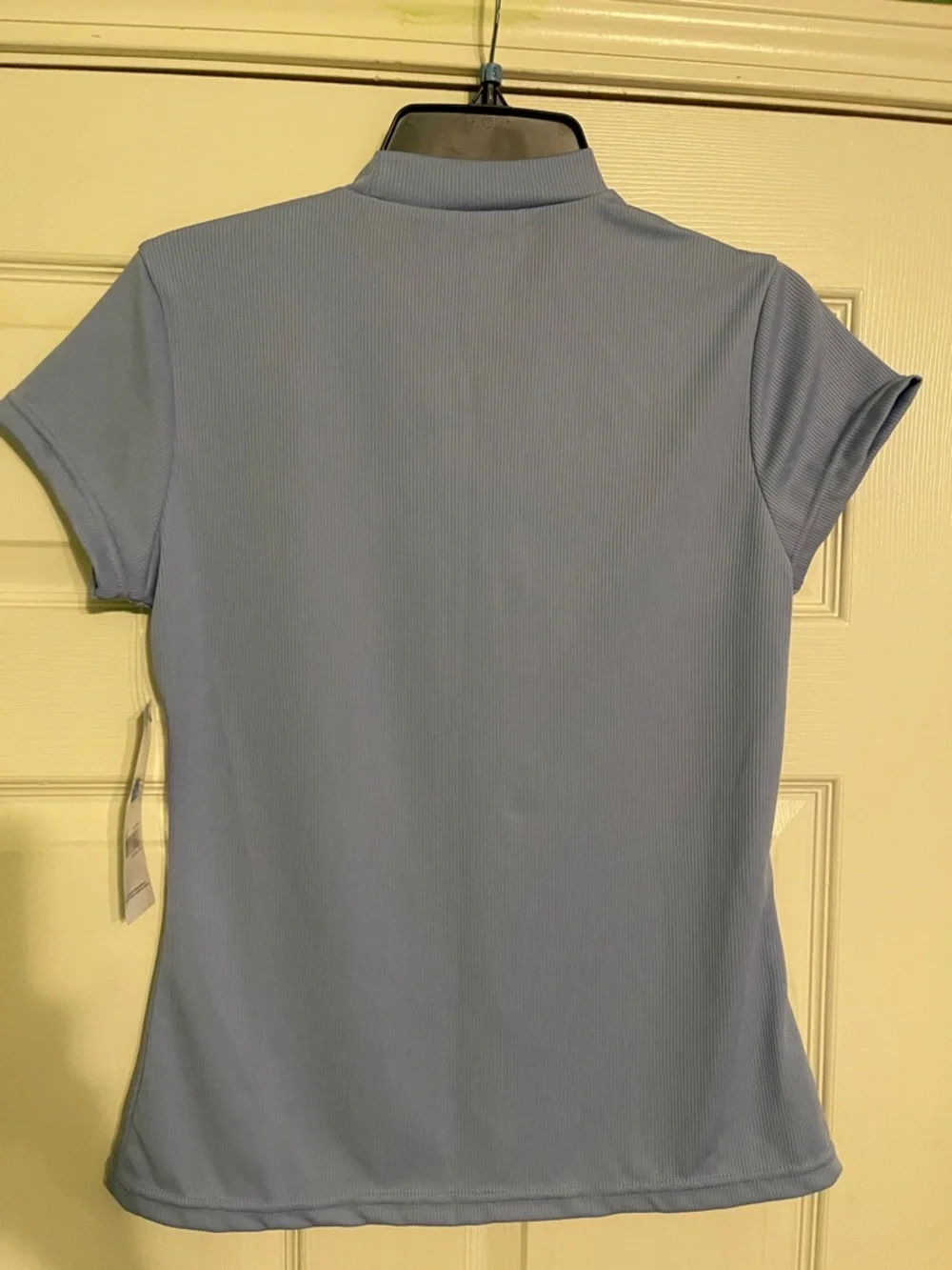 Just Be Lavender Mock Neck Short Sleeve Top - Picture 3 of 4